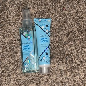 mini body cology body spray and body lotion